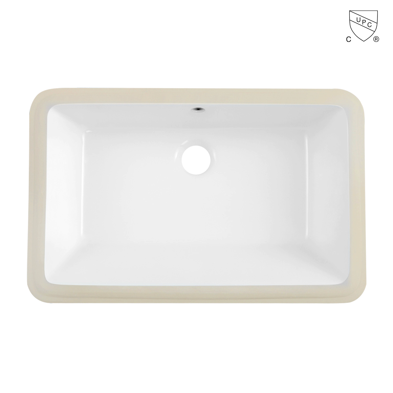 high quality white rectangular undermount sink, hand washing basin produced by meilong ceramics company